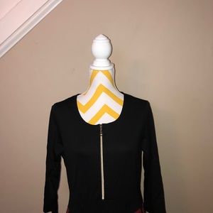 Venus dress with pleated skirt bottom